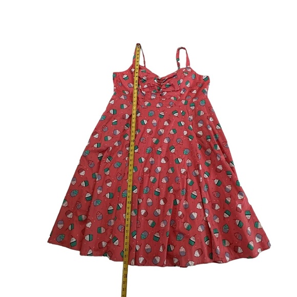 Torrid Fit Flare Poplin Cupcake Print Dress Size 3 - Picture 15 of 17